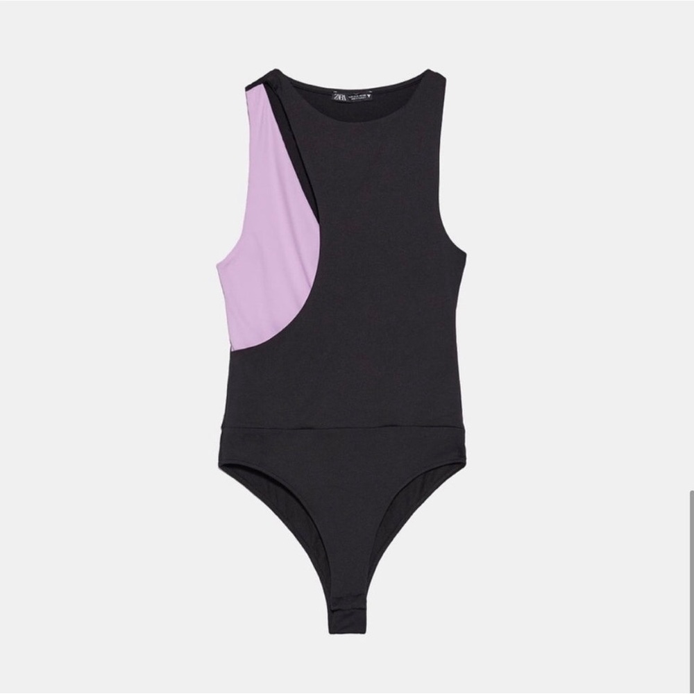 Zara asymmetrical bodysuit